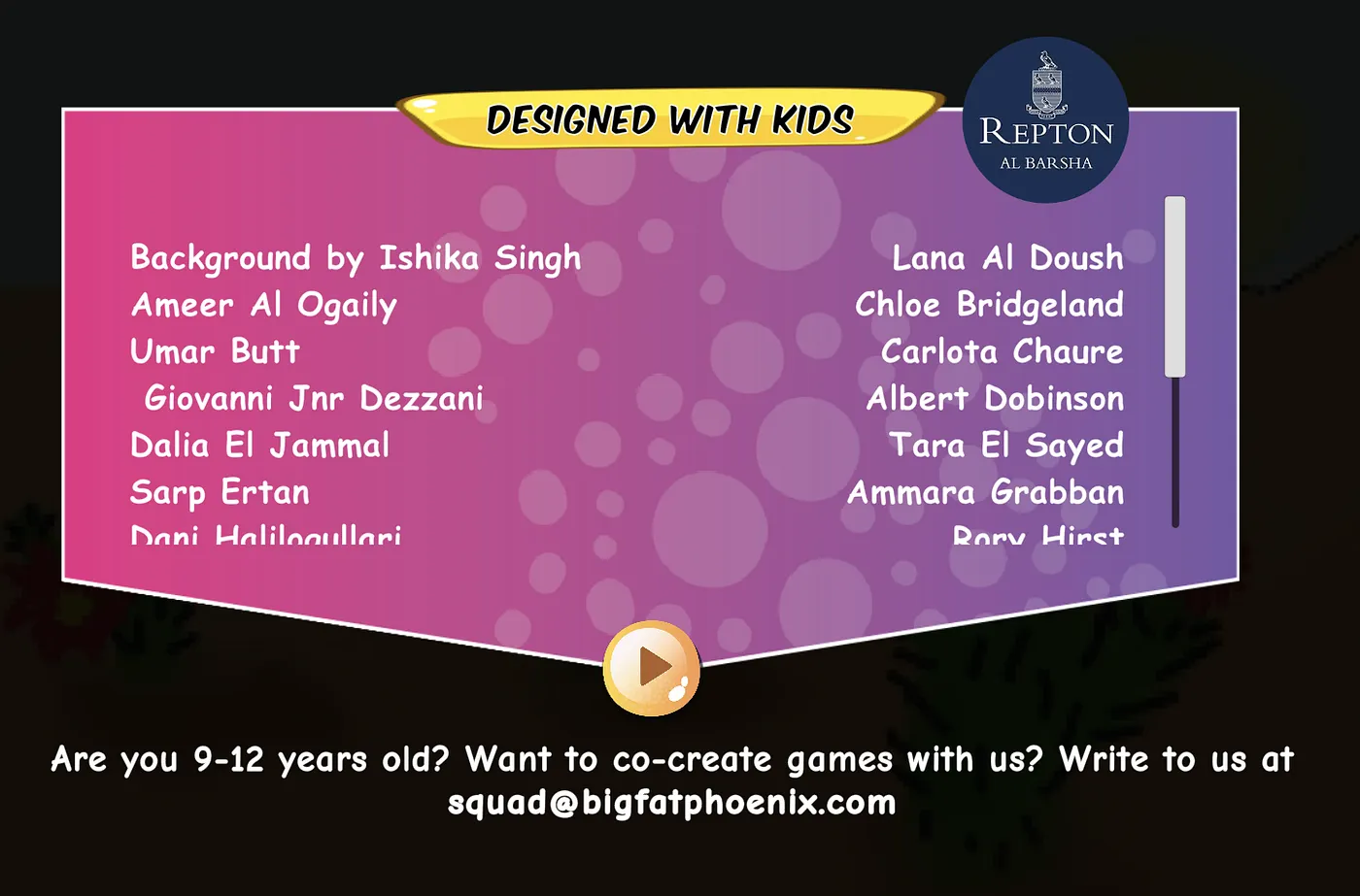 Fairside Stories interface